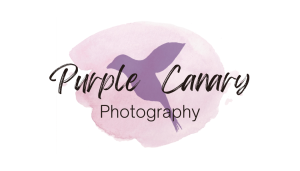 purple canary photography logo